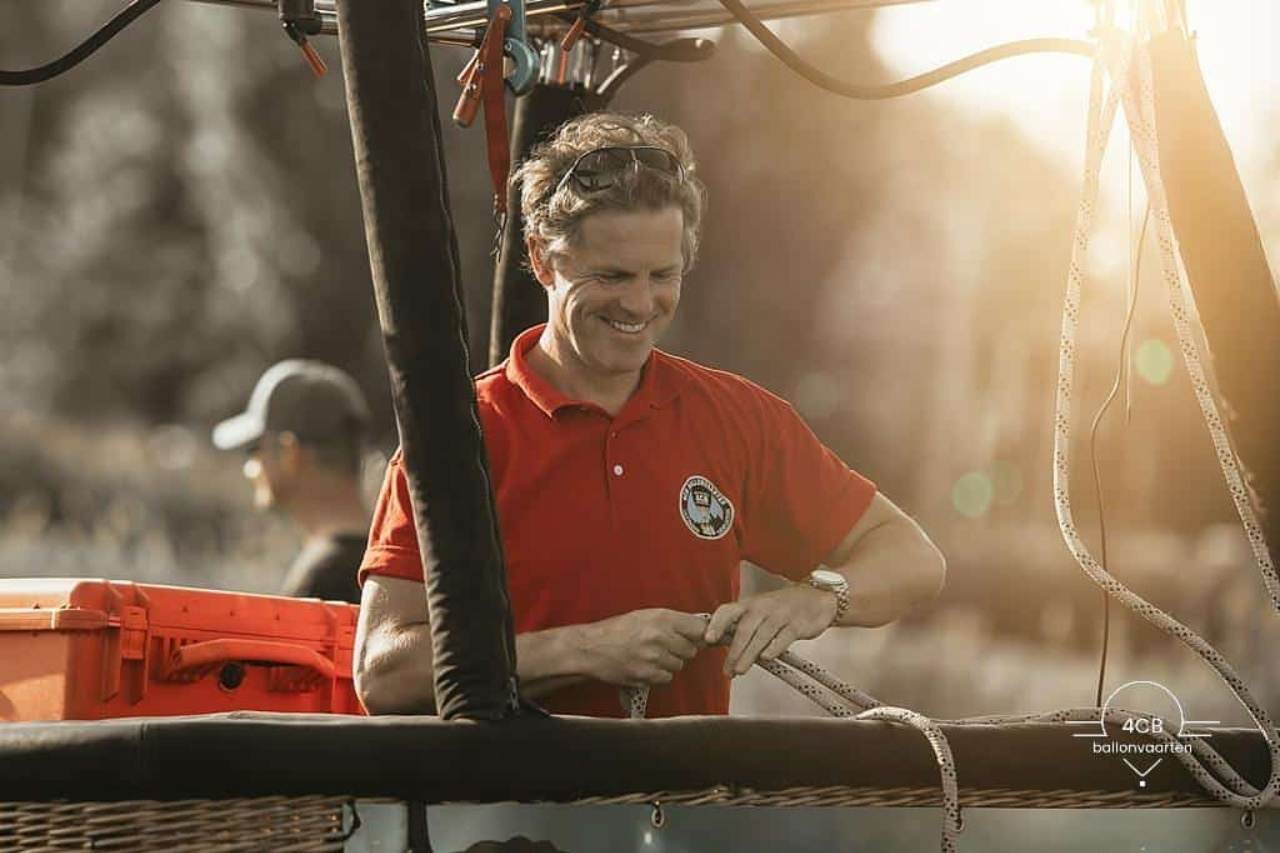 Michael Kruseman is de eigenaar van 4CB ballonvaarten en voert alle vaarten zelf uit.