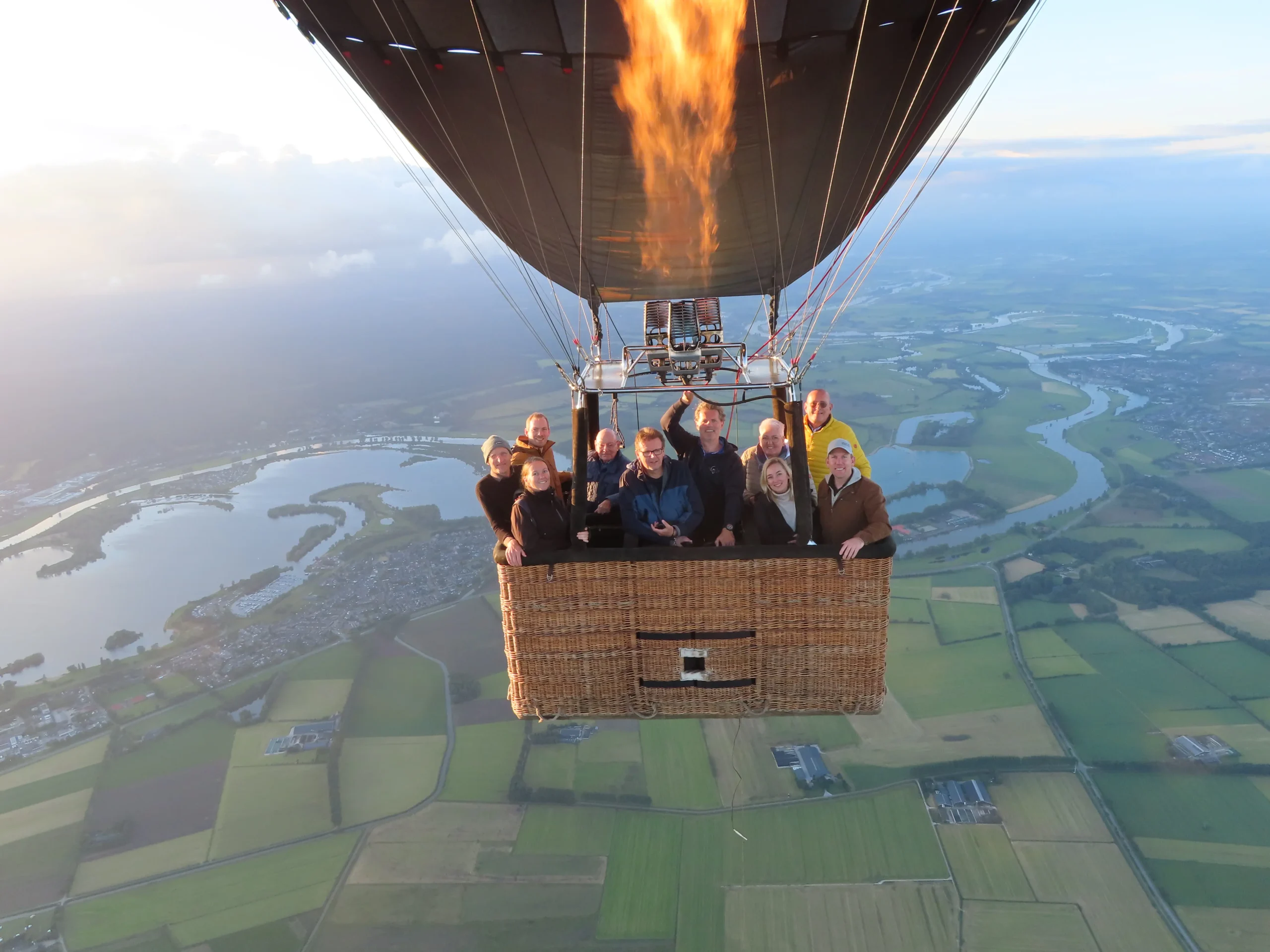Ballonvaart over Arnhem naar Didam